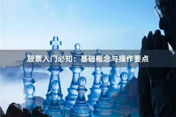 股票入门必知：基础概念与操作要点